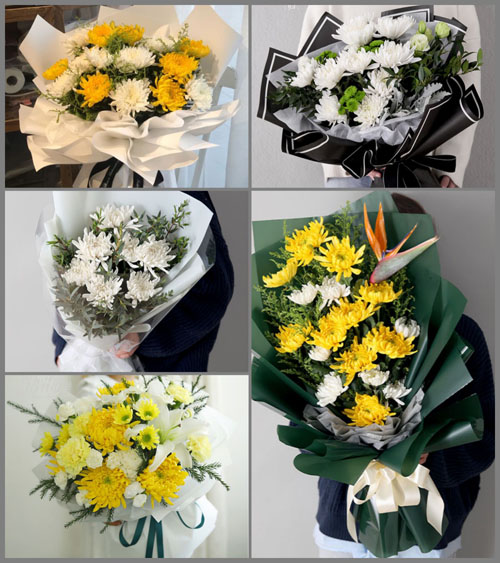山西忻州五台县台城镇西龙泉村白事花束代送